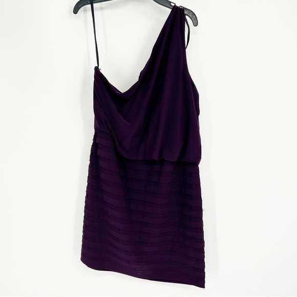 NWT Xscape by Joanna Chen Purple One Shoulder Cocktail‎ Dress *Flaw - Picture 2 of 7